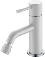 Смеситель для биде Boheme Uno 466-WCR Белый матовый Хром