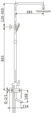 Душевая стойка Savol (S-JD9145A) 