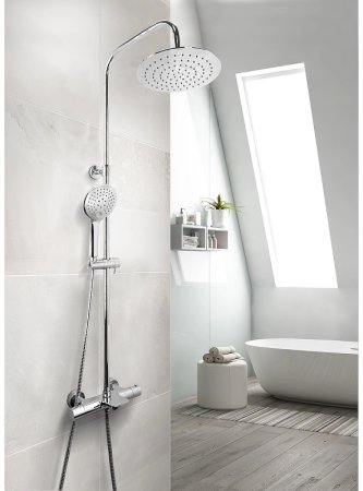 Душевая система ESKO STT5054 с термостатом Хром 