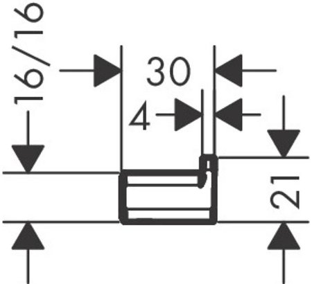 Крючок Hansgrohe AddStoris 41742000 Хром 