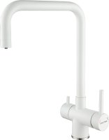 Смеситель Paulmark Wetter We213030-431 для кухонной мойки, белый матовый