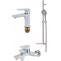 Набор для ванны 3 в 1 HANSEN H90037F Белый/Хром