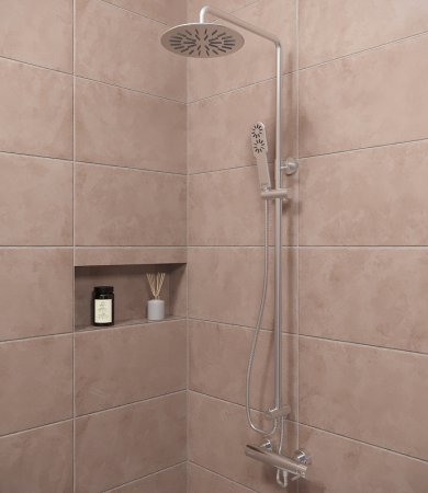 Душевая система Shouder Baltic 9032605 Хром матовый 