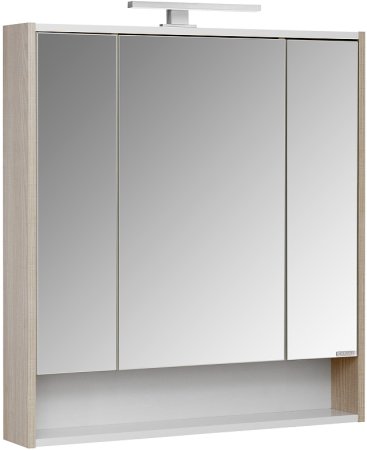Зеркальный шкаф Aquaton Рико 80 1A215302RIB90 Белый Ясень фабрик 