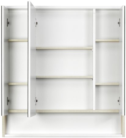 Зеркальный шкаф Aquaton Рико 80 1A215302RIB90 Белый Ясень фабрик 