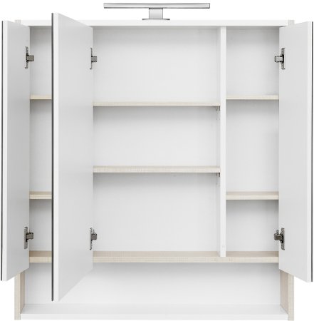 Зеркальный шкаф Aquaton Рико 80 1A215302RIB90 Белый Ясень фабрик 