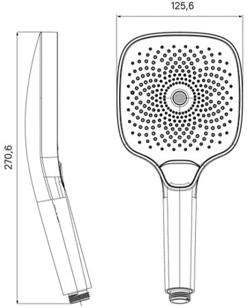 Ручной душ Iddis SpaHome SPA3FSCi18 Хром 