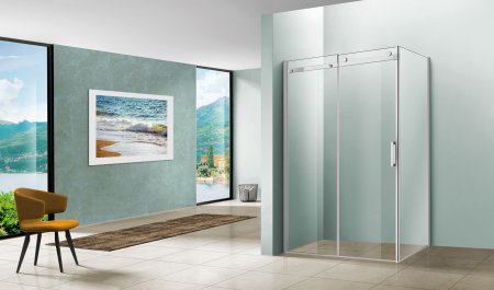 Душевой уголок Vincea Como VSR-1C8013CL 130х80 см. хром 