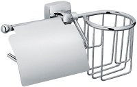 Держатель для туалетной бумаги и освежителя воздуха FIXSEN KVADRO FX-61309+10, хром