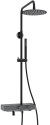 Душевая система WasserKRAFT A114.258.217.CB Thermo с термостатом Черная матовая 