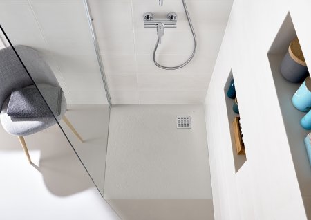 Душевой поддон из композитного материала Roca Terran 90x90 AP10338438401100 Белый 