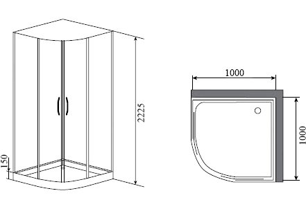 Душевая кабина Timo Ilma 901 