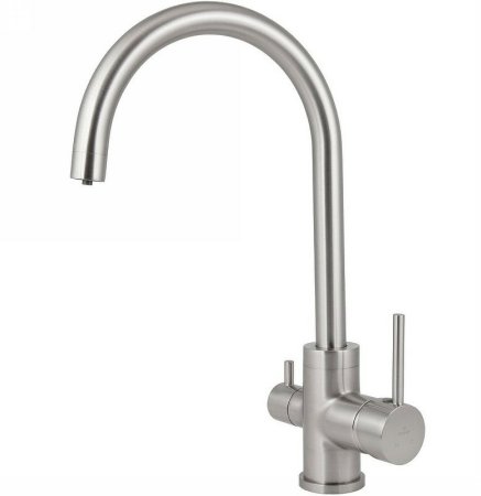 Смеситель для кухни Kaiser Merkur БР26744-5 с фильтром Серебро 