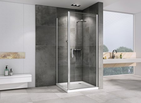 Душевой уголок Abber Sonnenstrand 70x85 AG04070-S85 профиль Хром стекло прозрачное 