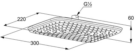 Верхний душ Kludi Freshline 6445005-00 Хром 