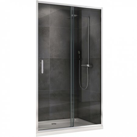 Душевая дверь Abber Schwarzer Diamant 150 AG301505 профиль Хром стекло прозрачное 