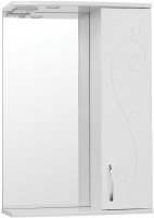 Зеркало со шкафом Style Line Эко фьюжн Панда 55 С с подсветкой Белый глянец