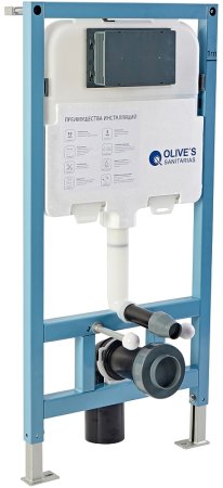 Инсталляция Olive's M58008 для унитаза без клавиши смыва 