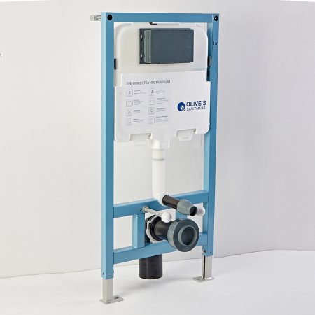 Инсталляция Olive's M58008 для унитаза без клавиши смыва 