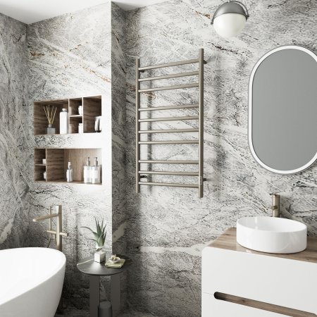 Полотенцесушитель электрический (лесенка) Bauedge Stil DB-0029, 50x100 см 