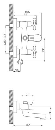Смеситель Rossinka G02-83 Хром 