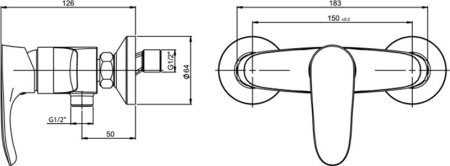 Смеситель для душа Paini Palermo PACR511KM Хром 