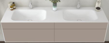 Тумба с раковиной Cezares Titan 180 см подвесная, Gray stone 