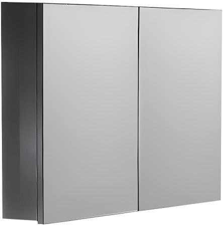 Зеркальный шкаф Boheme Armadi Art Vallessi 80 547-A glossy с подсветкой Антрацит глянец 