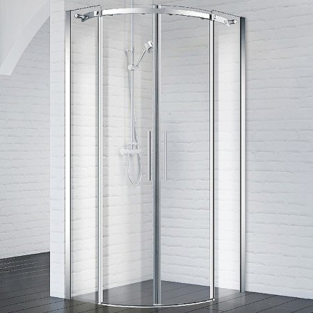 Душевой уголок BelBagno Acqua 80x80 ACQUA-R-2-80-C-Cr профиль Хром стекло прозрачное 