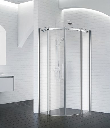 Душевой уголок BelBagno Acqua 80x80 ACQUA-R-2-80-C-Cr профиль Хром стекло прозрачное 