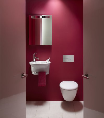 Кнопка смыва Jacob Delafon E4326-38R хром/велюр 