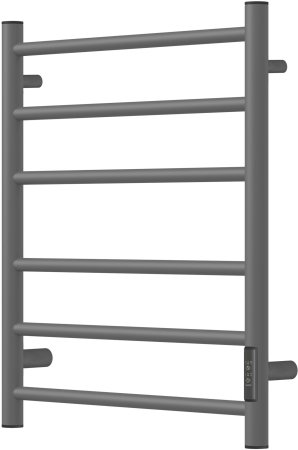 Полотенцесушитель электрический Point Аврора PN10856GR П6 500x600 диммер справа, графит премиум 