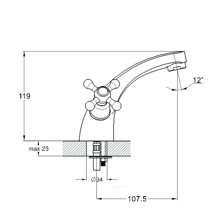 Смеситель G-lauf QMT1-A722 для раковины 