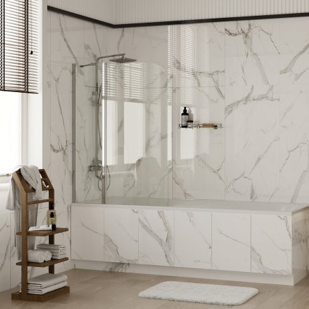 Шторка на ванну WasserKRAFT Leine 35P02-110 Fixed 