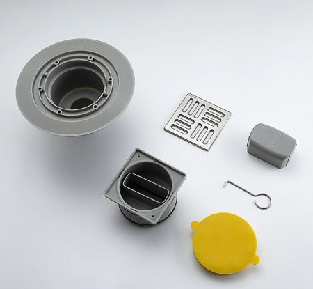 Душевой трап Gappo G81010-51 с решеткой Сатин 