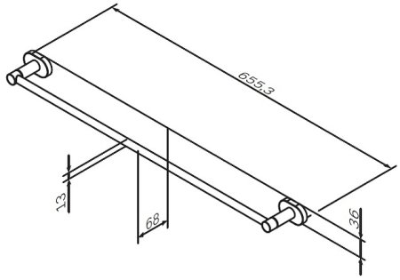 Держатель для полотенец AM.PM Sense A74346400 Хром 