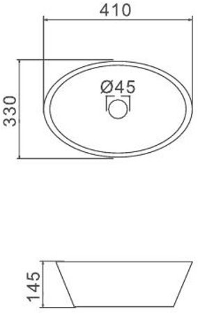 Раковина-чаша Gappo 41 GT304 Белая 