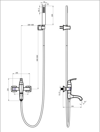 Смеситель для ванны Lemark Nubira (LM6214ORB) 