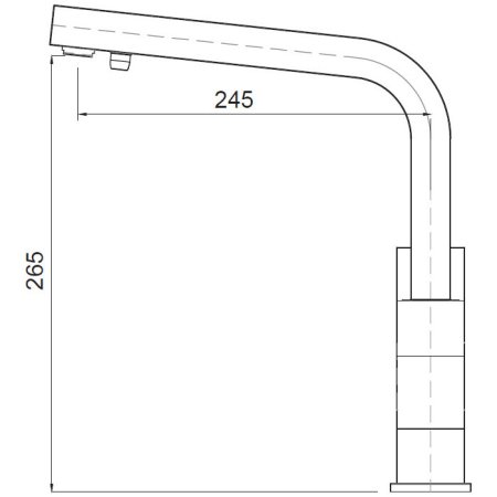 Смеситель для кухни Kaiser Sonat 34044-9 Черный матовый 