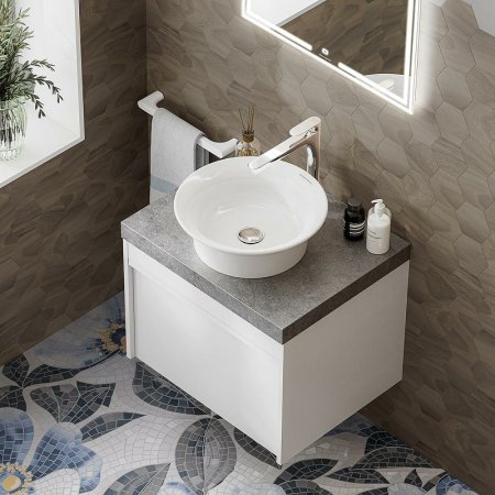 Раковина-чаша Kerama Marazzi Canaletto 40 CN.wb.40 Белая глянцевая 