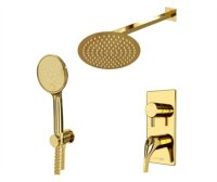 Душевой комплект WasserKRAFT A71208 золото глянцевое