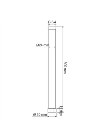 Удлинитель WasserKRAFT A132 для душевого комплекта 