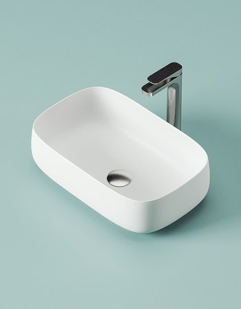 Раковина-чаша Artceram Cognac Quadro 56 COL009 01 00 Белая 