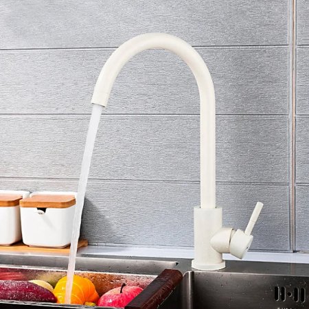 Смеситель для кухни Frap F40899-1 Белый 