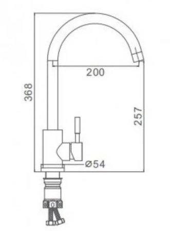 Смеситель для кухни Frap F40899-1 Белый 