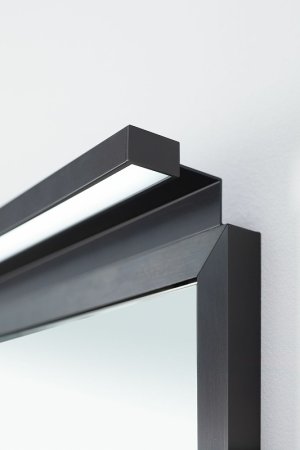 Зеркало Allen Brau Priority 120 1.31018.BB с подсветкой Черный браш 