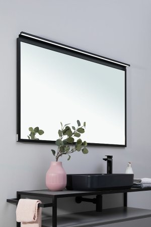 Зеркало Allen Brau Priority 120 1.31018.BB с подсветкой Черный браш 