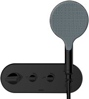 Смеситель для душа Bossini Apice Z00521.073 с термостатом Черный матовый Смеситель для душа Bossini Apice Z00521.073 с термостатом Черный матовый