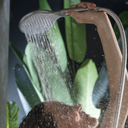 Смеситель для душа Bossini Apice Z00521.073 с термостатом Черный матовый 