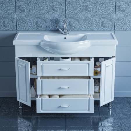 Тумба Санта Монарх 120 с умывальником Классик 120 